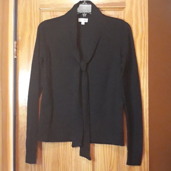 Maison Jules Long Sleeve Black Top - Picture 10 of 11